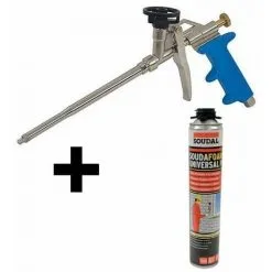 Kit Pistolet Alu Mousse Pu Expansive + 1 Bombe Soudal