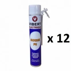 SOUDAL Lot De 12 Mousse Polyuréthane VIBERT ELECTRIQUE 750ml