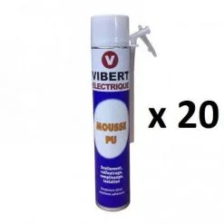 SOUDAL Lot De 20 Mousse Polyuréthane VIBERT ELECTRIQUE 750ml
