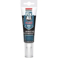 Mastic Colle Soudal Fix ALL Flexi Blanc 125ml - Blanc