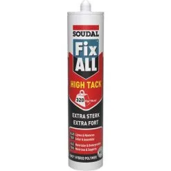 Mastic Colle Soudal Fix ALL High Tack Noir 290ml - Noir