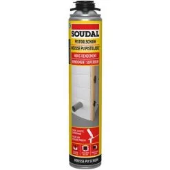 Mousse PU Soudal Rendement Supérieur Pistolable 750ml