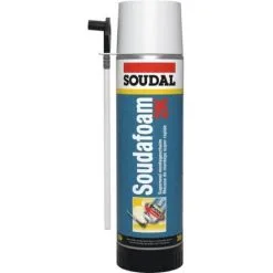 SOUDAL Mousse Polyuréthane Soudafoam 2K Bicomposante Autoexpansive à Durcissement Rapide 400ml Net