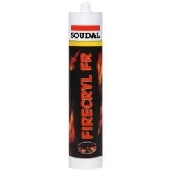 SOUDAL Mastic Coupefeu Acrylique Firecryl Gris Cartouche De 310 Ml