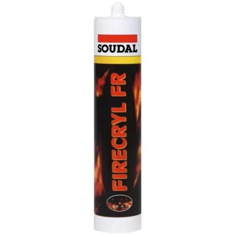 SOUDAL Mastic Coupefeu Acrylique Firecryl Gris Cartouche De 310 Ml 1 SOUDAL Mastic Coupefeu Acrylique Firecryl Gris Cartouche De 310 Ml