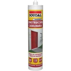 E3/96416 SILICONE DE CONSTRUCTION NEUTRE TRANSPARENTE 290ML 115785 SOUDAL.
