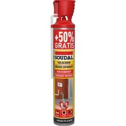 Mousse D'isolation PU Soudal Genius Promo 500ml+250ml
