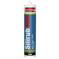 SOUDAL Mastic Silicone Silirub N°5 300 Ml Transparent