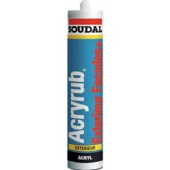 Mastic Acrylique Acryrub Façade Soudal - SNJF 300ml Blanc