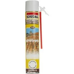 Mousse De Carreaux De Canule Grise 750ml Soudal.