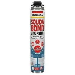 Mousse Adhésive Turbo Soudabon Pistolet Turbo 750ml Soudal.