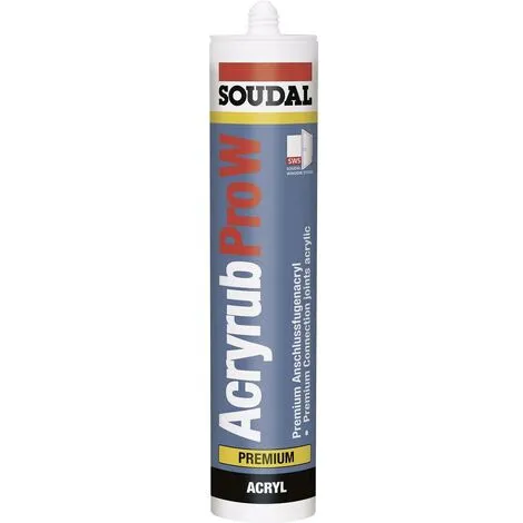 Soudal ACRYRUB PRO W Acrylique Couleur Gris 9204 310 Ml 1 Soudal ACRYRUB PRO W Acrylique Couleur Gris 9204 310 Ml