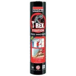 Cartouche De Colle Acrylique Renforcée En Fibres Prise Immédiate T-rex 380 Gr Blanc - 125503 - Soudal