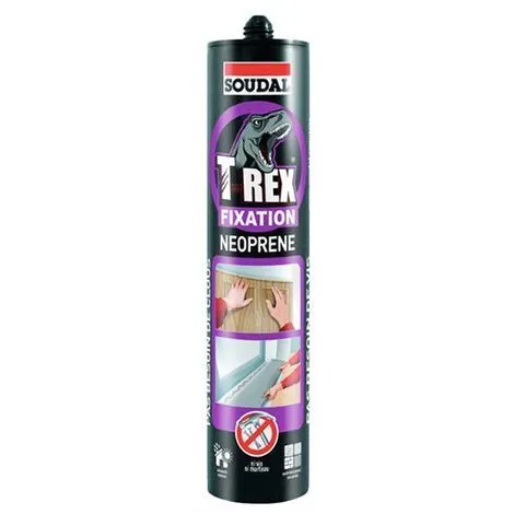 Cartouche De Colle Néoprene T-rex 375 Gr - 130436 - Soudal 1 Cartouche De Colle Néoprene T-rex 375 Gr - 130436 - Soudal